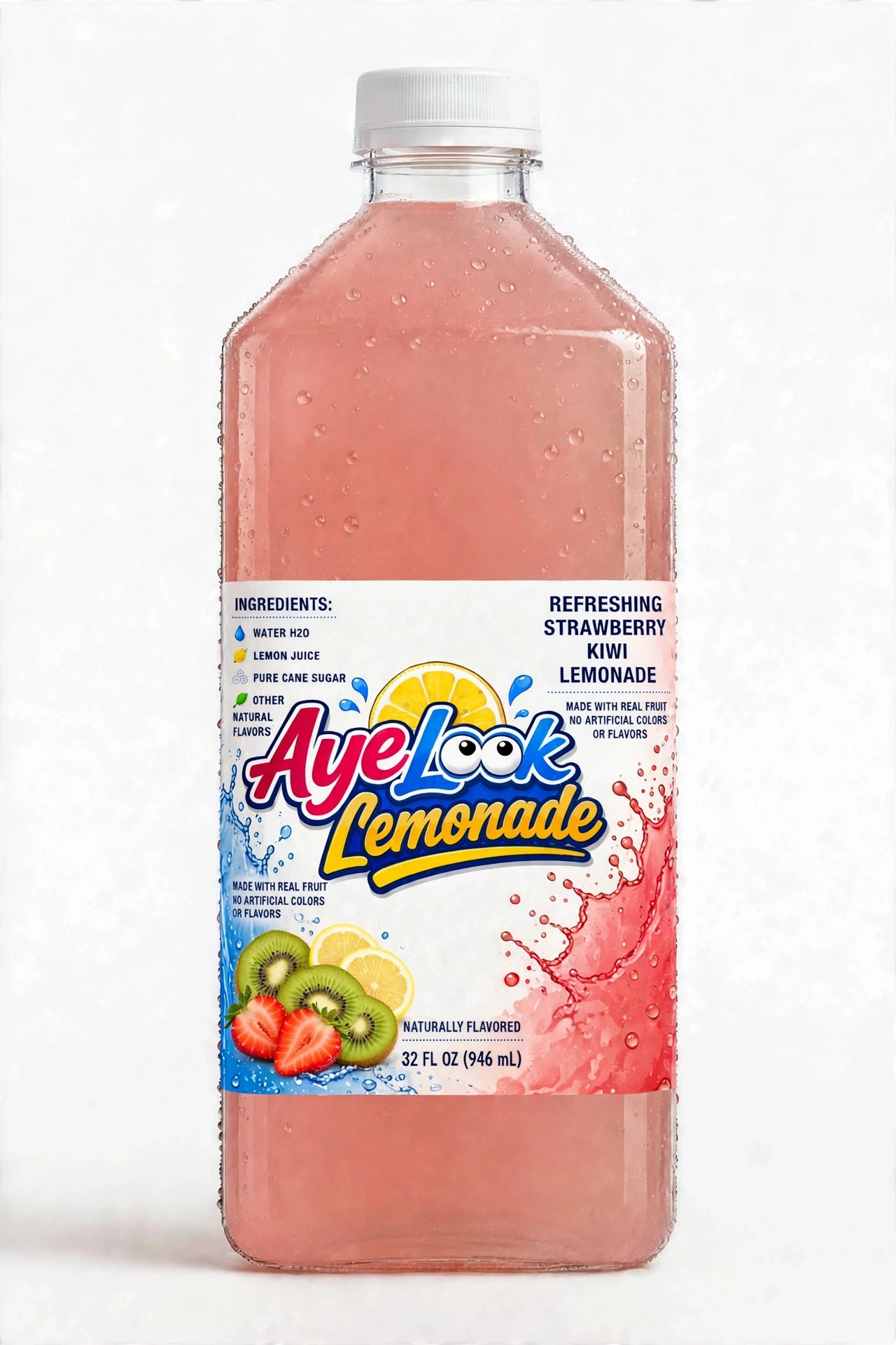 Strawberry Kiwi Lemonade (32oz)